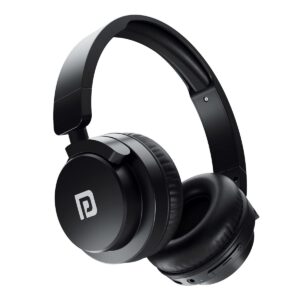 Portronics Muffs M2 Bluetooth Headphones, Foldable Design, Black