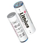 Portronics AA Lithius Type C Rechargeable Batteries, Pack of 2, (White)